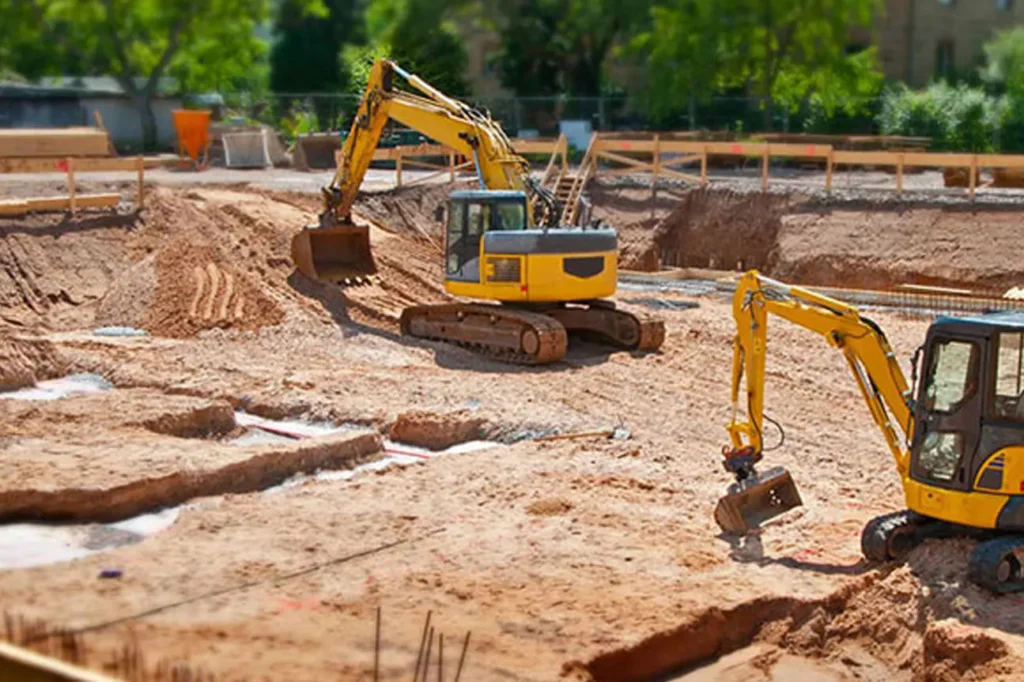 Excavation services and commercial site management for large-scale construction projects in Springfield MA.